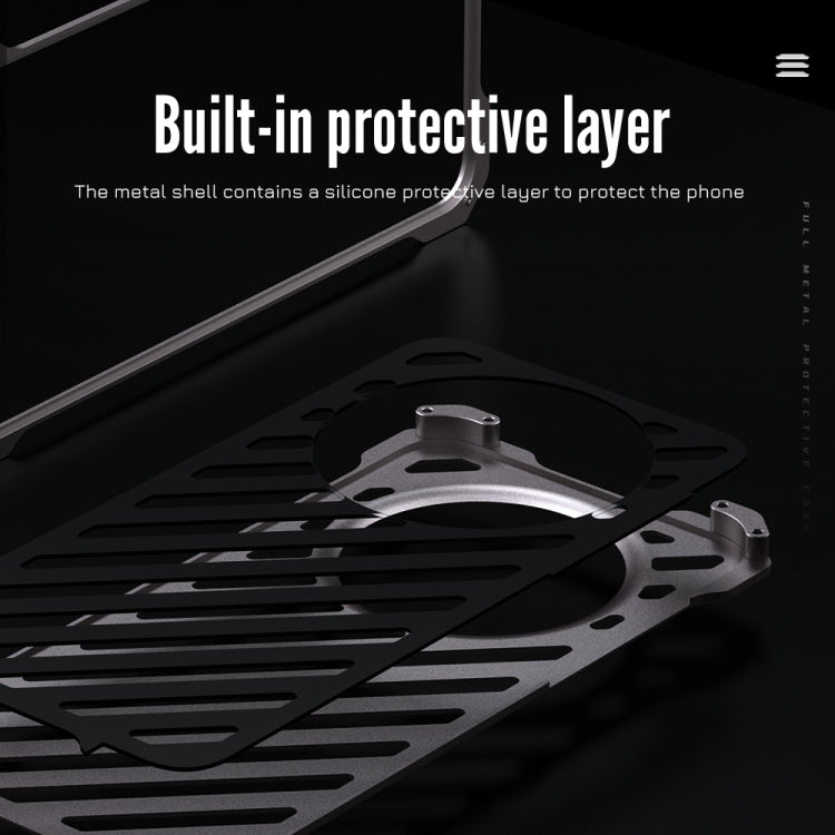 For Huawei Mate 60 R-JUST Breathable Armor Phone Case(Space Grey)