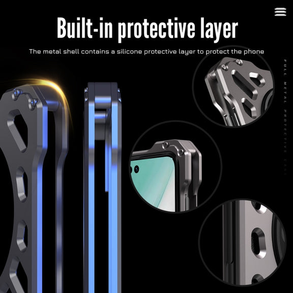 For Huawei Mate 60 R-JUST Breathable Armor Phone Case(Space Grey)