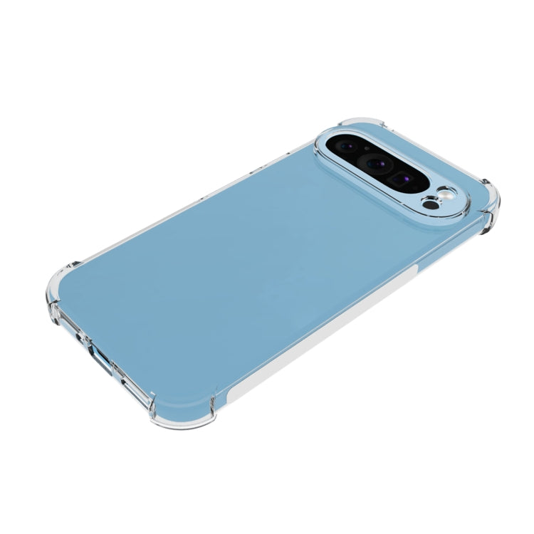For Google Pixel 9 Pro / 9 Shockproof Non-slip Thickening TPU Phone Case(Transparent)