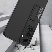 For Samsung Galaxy S24+ 5G GKK Ultra-thin Shockproof Phone Case with Holder(Forest Green)