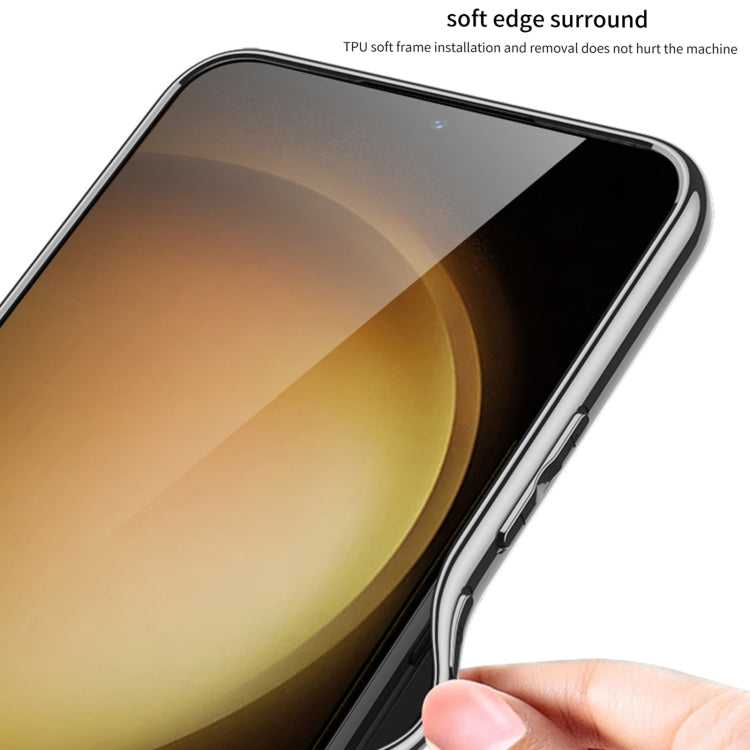 For Samsung Galaxy S24+ 5G GKK Plating TPU + Leather Full Coverage Phone Case(Black)