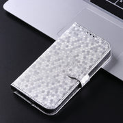 For Motorola Edge 5G 2024 Honeycomb Dot Texture Leather Phone Case(Silver)