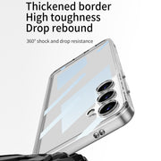 For Samsung Galaxy S24 5G GKK Space Frame Transparent PC + TPU Phone Case(Transparent)