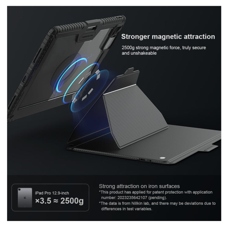 For iPad Pro 13 2024 Nillkin Backlit Version Bumper Link Keyboard Case