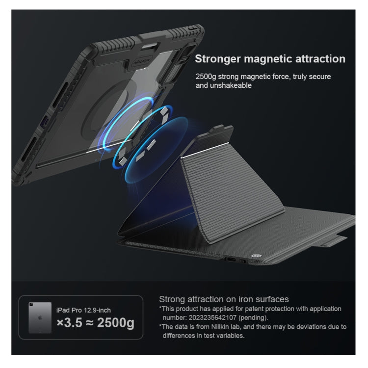 For iPad Pro 11 2024 Nillkin Backlit Version Bumper Link Keyboard Case