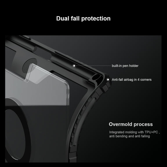 For iPad Pro 11 2024 Nillkin Backlit Version Bumper Link Keyboard Case
