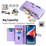 For Itel P55+ 4G Sheep Texture Cross-body Zipper Wallet Leather Phone Case(Purple)