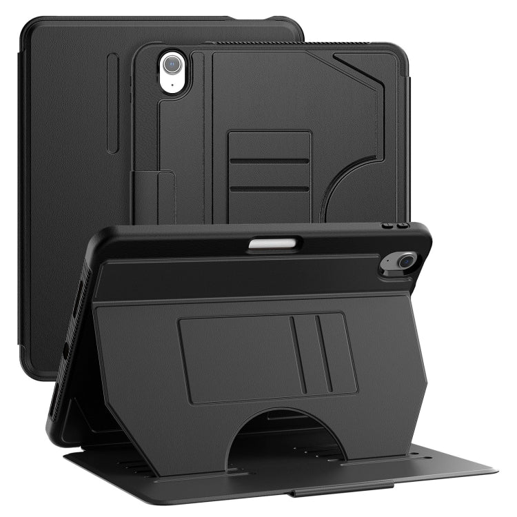 For iPad Air 11 2025 / 2024 Notebook Magnetic Leather Tablet Case(Black)