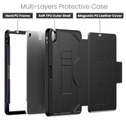 For iPad Air 11 2025 / 2024 Notebook Magnetic Leather Tablet Case(Black)