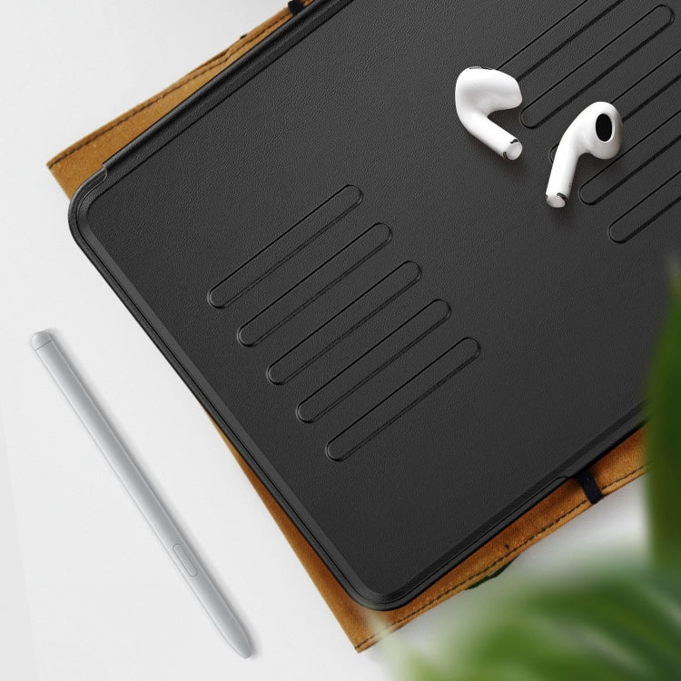 For iPad Air 11 2025 / 2024 Notebook Magnetic Leather Tablet Case(Black)