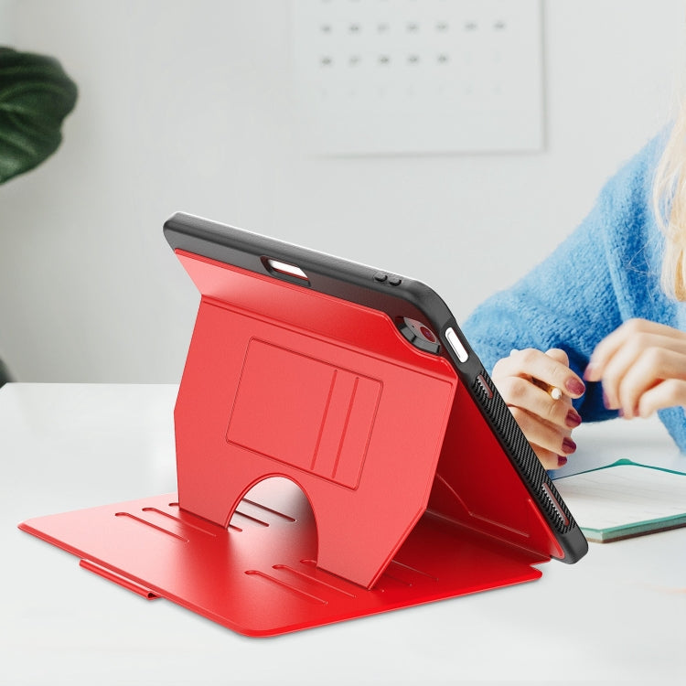 For iPad Air 11 2024 Notebook Magnetic Leather Tablet Case(Red)