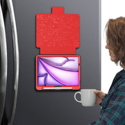 For iPad Air 11 2024 Notebook Magnetic Leather Tablet Case(Red)