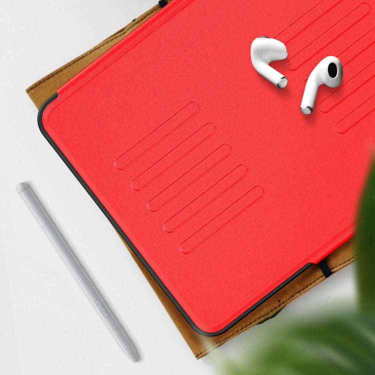 For iPad Air 11 2024 Notebook Magnetic Leather Tablet Case(Red)