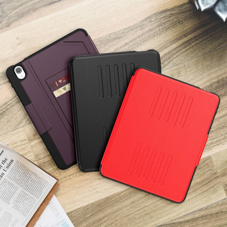 For iPad Air 11 2024 Notebook Magnetic Leather Tablet Case(Red)