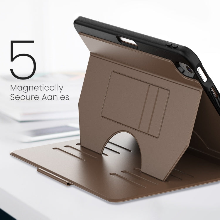 For iPad Air 11 2024 Notebook Magnetic Leather Tablet Case(Brown)