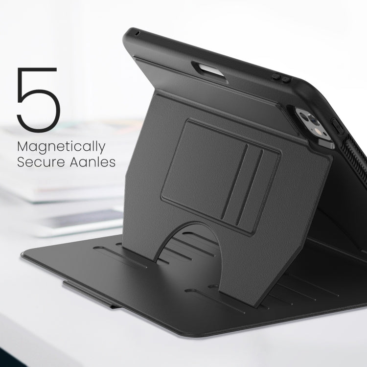 For iPad Pro 11 2024 Notebook Magnetic Leather Tablet Case(Black)