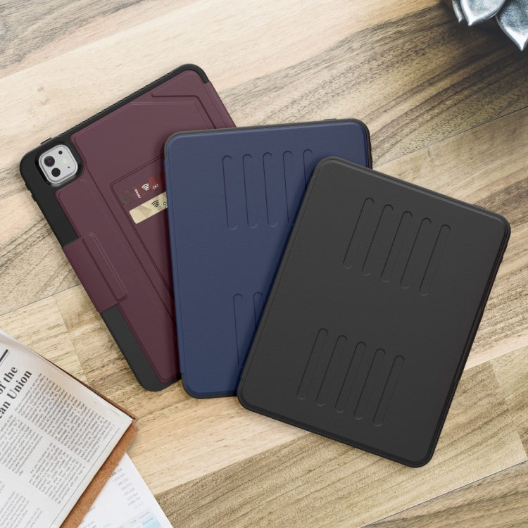 For iPad Pro 11 2024 Notebook Magnetic Leather Tablet Case(Black)
