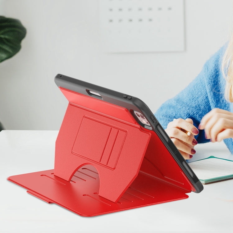 For iPad Pro 11 2024 Notebook Magnetic Leather Tablet Case(Red)