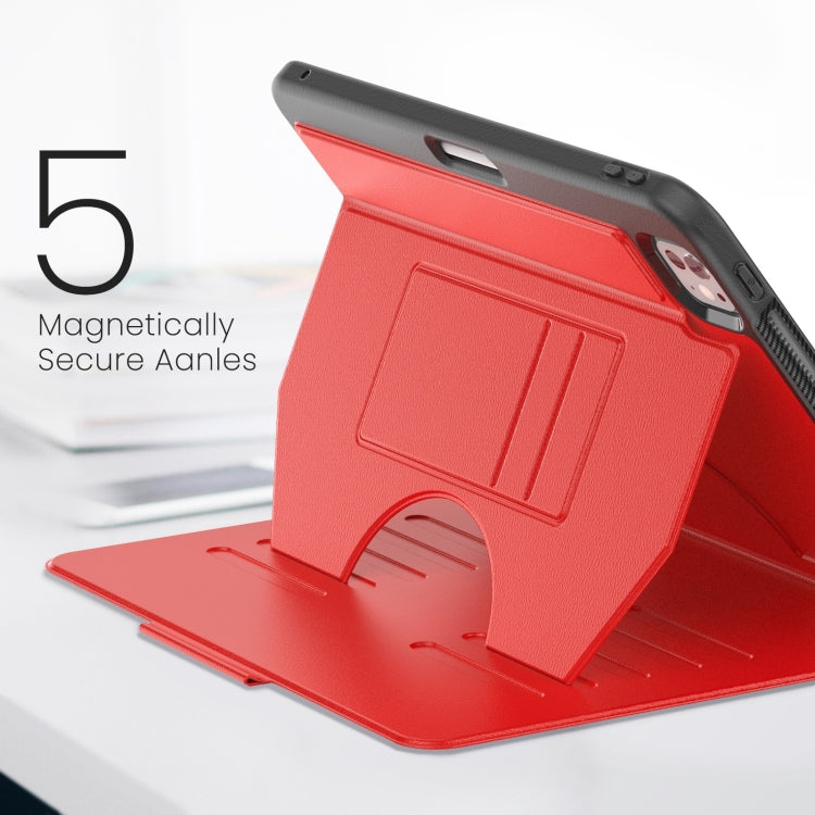 For iPad Pro 11 2024 Notebook Magnetic Leather Tablet Case(Red)