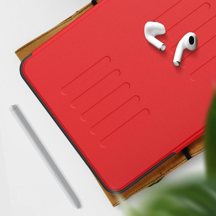 For iPad Pro 11 2024 Notebook Magnetic Leather Tablet Case(Red)