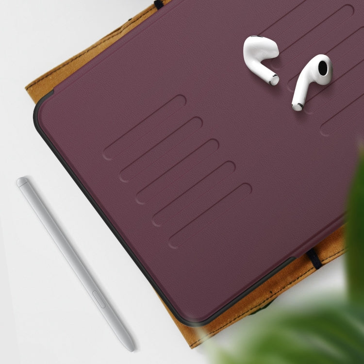 For iPad Pro 11 2024 Notebook Magnetic Leather Tablet Case(Purple)