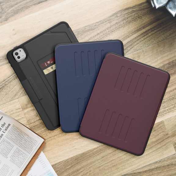 For iPad Pro 11 2024 Notebook Magnetic Leather Tablet Case(Purple)
