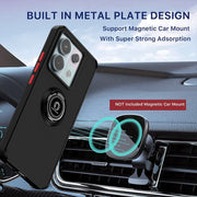 For Xiaomi Redmi Note 13 Pro 5G Q Shadow 1 Series TPU + PC Phone Case with Ring(Sky Blue)