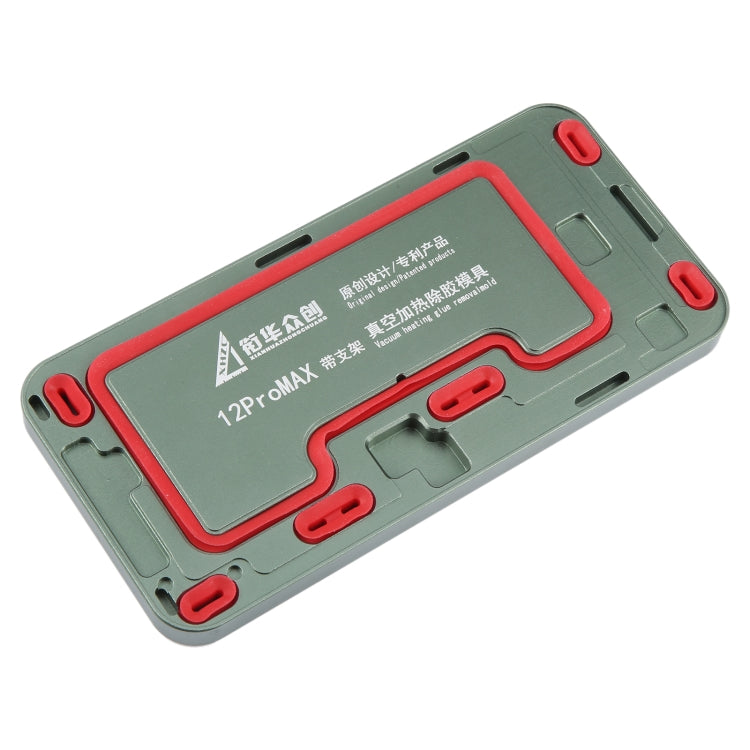For iPhone 12 Pro Max LCD Screen Frame Vacuum Heating Glue Removal Mold with Holder