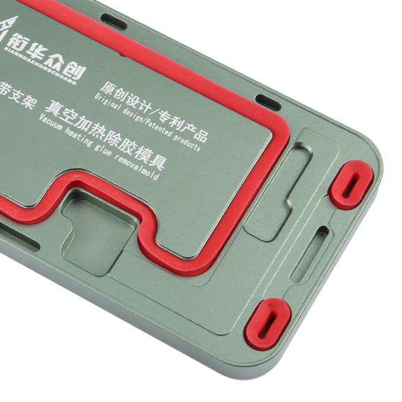 For iPhone 15 LCD Screen Frame Vacuum Heating Glue Removal Mold with Holder