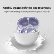 For Huawei FreeClip Earphone Liquid Silicone Protective Case(Black)
