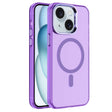 For iPhone 15 Plus Electroplated IMD Magsafe PC Hybrid TPU Phone Case(Purple) - iPhone 15 Plus Cases by PMC TechLife | Online Shopping South Africa | PMC TechLife