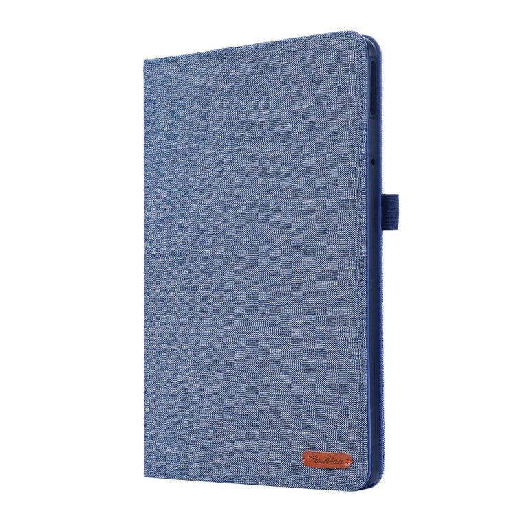 For Lenovo Tab M11 / Xiaoxin Pad 11 2024 Fabric Texture Horizontal Flip Leather Tablet Case(Blue)