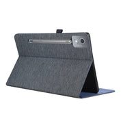 For Lenovo Tab P12 12.7 2025 Fabric Leather Tablet Case(Blue)