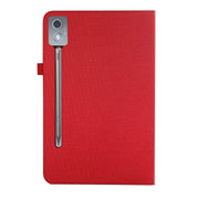 For Lenovo Tab P12 12.7 2025 Fabric Leather Tablet Case(Red)