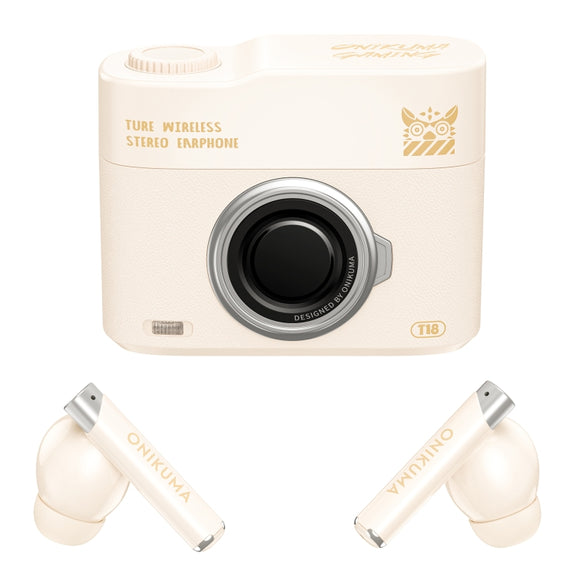 ONIKUMA T18 Bluetooth 5.3 Wireless Earphone(Beige)