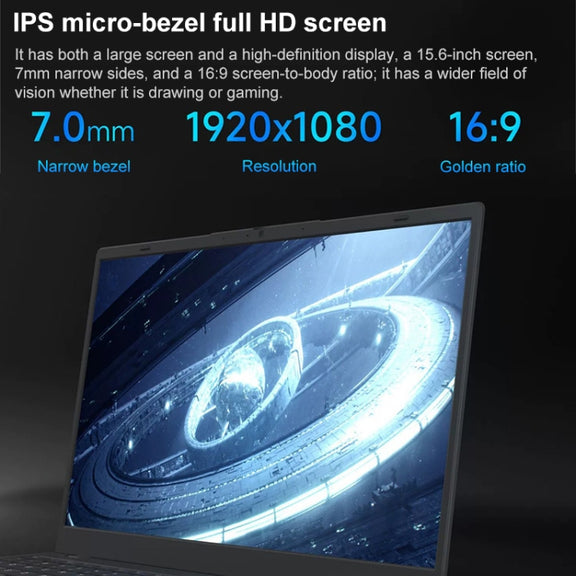 AK15U 15.6 inch Ultrathin Laptop, 12GB+512GB, Windows 10 Intel Processor N95 Quad Core(Dark Grey)