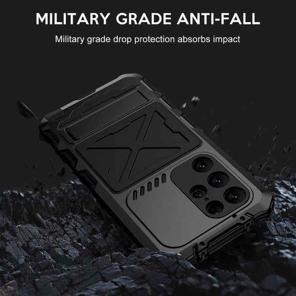 For Samsung Galaxy S24 Ultra 5G R-JUST Life Water-resistant Dustproof Shockproof Phone Case(Black)