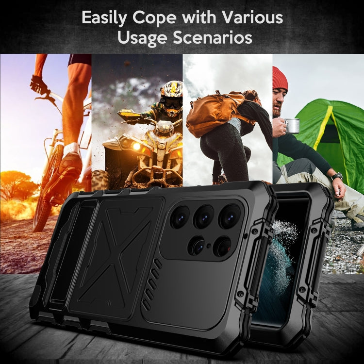 For Samsung Galaxy S24 Ultra 5G R-JUST Life Water-resistant Dustproof Shockproof Phone Case(Black)