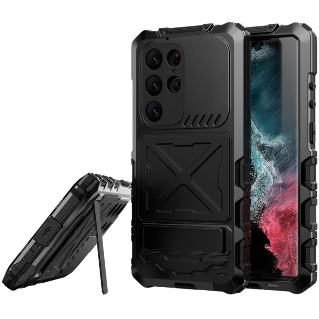 For Samsung Galaxy S24 Ultra 5G R-JUST Life Water-resistant Dustproof Shockproof Phone Case(Black)