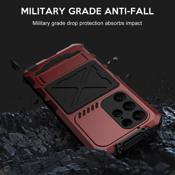 For Samsung Galaxy S24 Ultra 5G R-JUST Life Water-resistant Dustproof Shockproof Phone Case(Red)