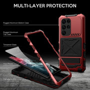 For Samsung Galaxy S24 Ultra 5G R-JUST Life Water-resistant Dustproof Shockproof Phone Case(Red)