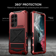 For Samsung Galaxy S24 Ultra 5G R-JUST Life Water-resistant Dustproof Shockproof Phone Case(Red)