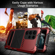 For Samsung Galaxy S24 Ultra 5G R-JUST Life Water-resistant Dustproof Shockproof Phone Case(Red)