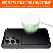 For Samsung Galaxy S24 Ultra 5G Shockproof Life Water-resistant Silicone + Zinc Alloy Phone Case(Black)