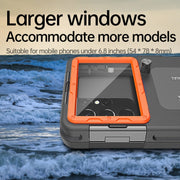 Diving Shell Gen2 Upgrade IP68 Water-resistant Phone Case(Black Orange)
