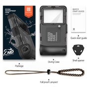 Diving Shell Gen2 Upgrade IP68 Water-resistant Phone Case(Black)