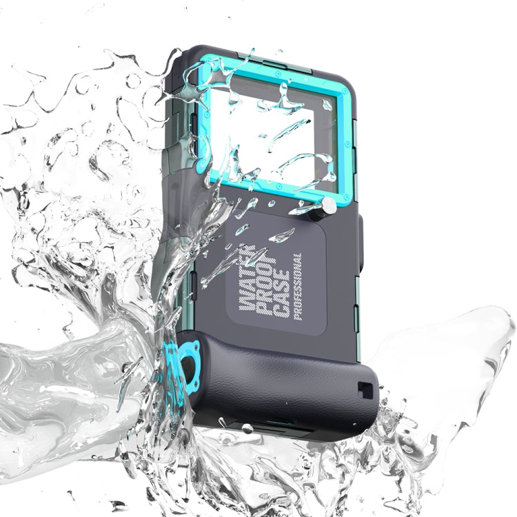 Diving Shell Gen2 Upgrade IP68 Water-resistant Phone Case(Black Blue)