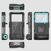 Diving Shell Gen2 Upgrade IP68 Water-resistant Phone Case(Black Blue)