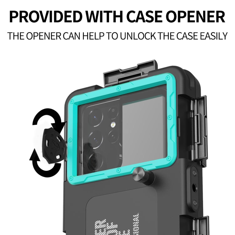 Diving Shell Gen2 Upgrade IP68 Water-resistant Phone Case(Black Blue)
