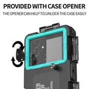 Diving Shell Gen2 Upgrade IP68 Water-resistant Phone Case(Black Blue)